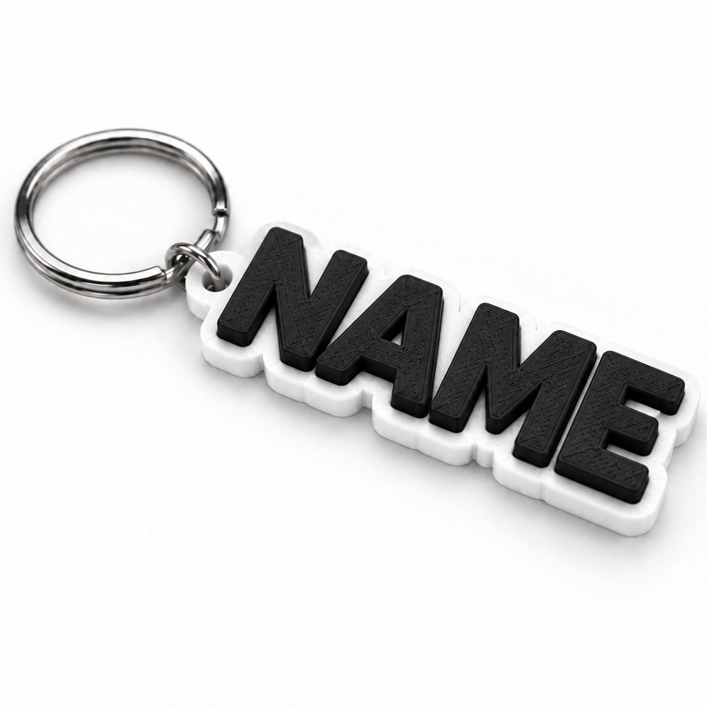 Custom 3D Printed Keychain
