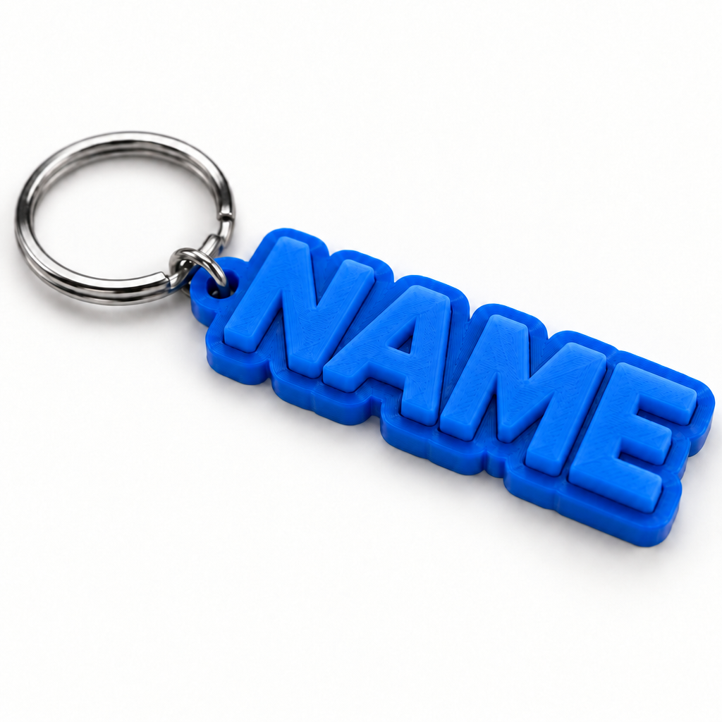 Custom 3D Printed Keychain
