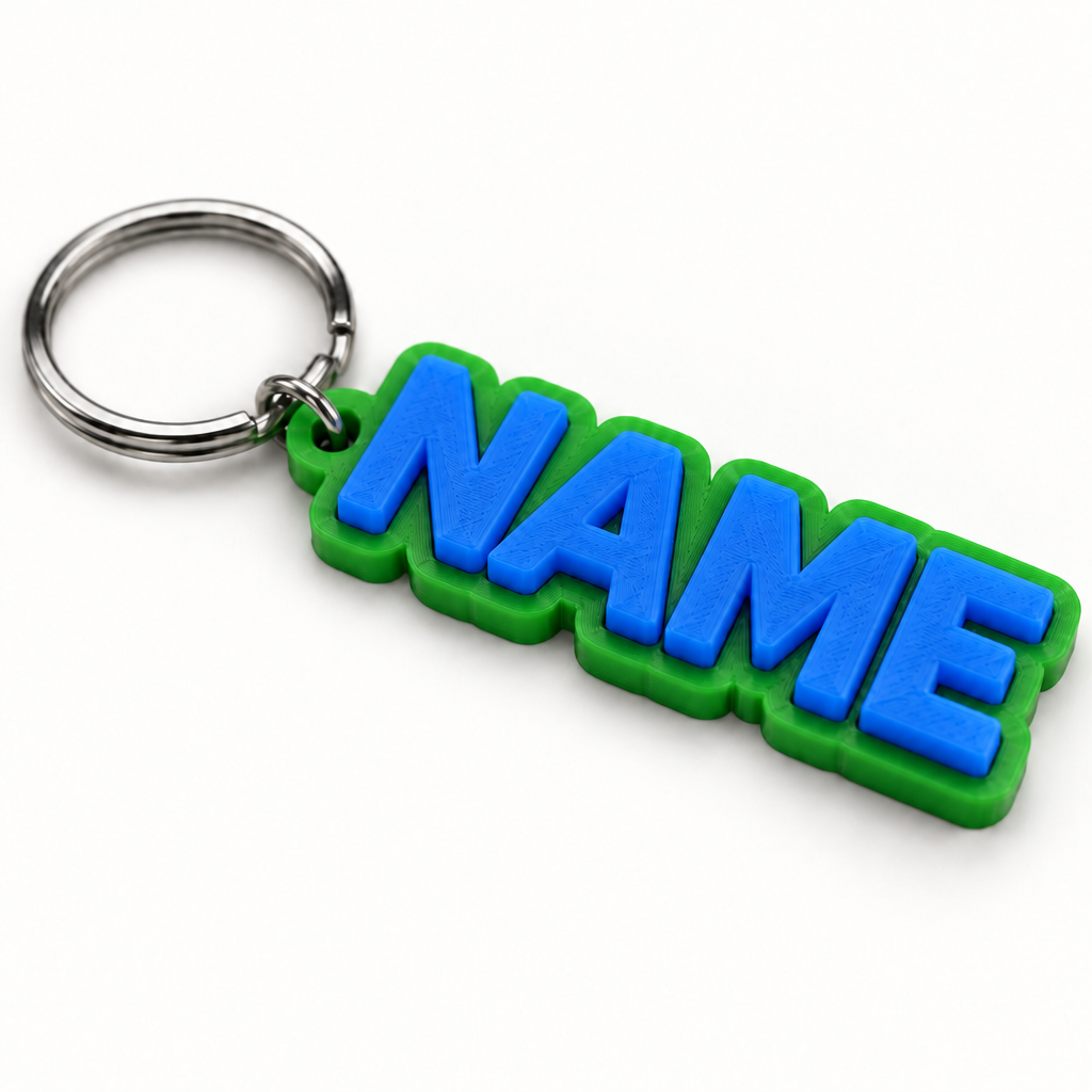 Custom 3D Printed Keychain