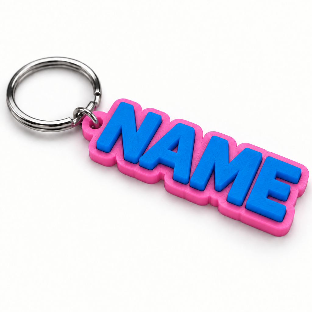 Custom 3D Printed Keychain