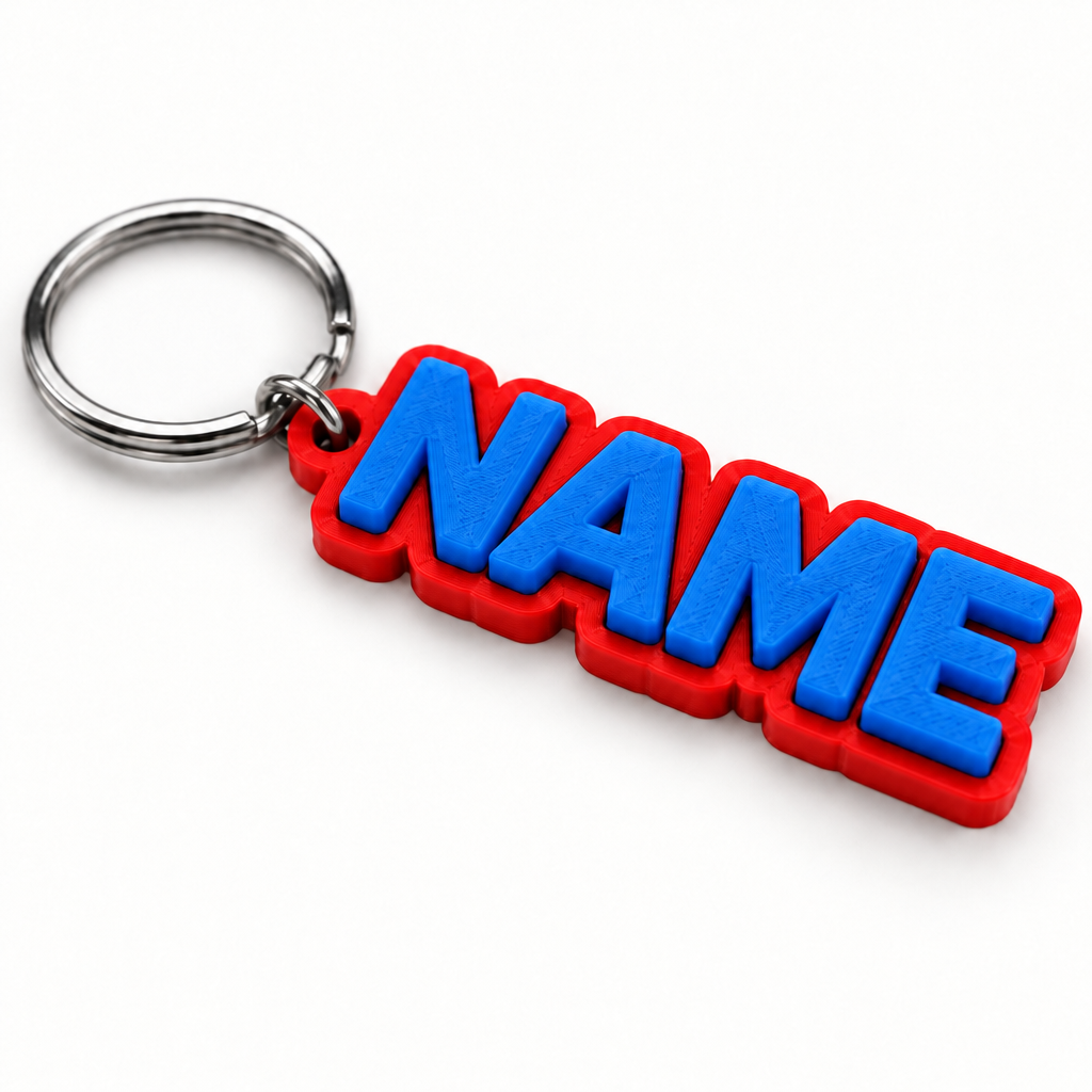 Custom 3D Printed Keychain