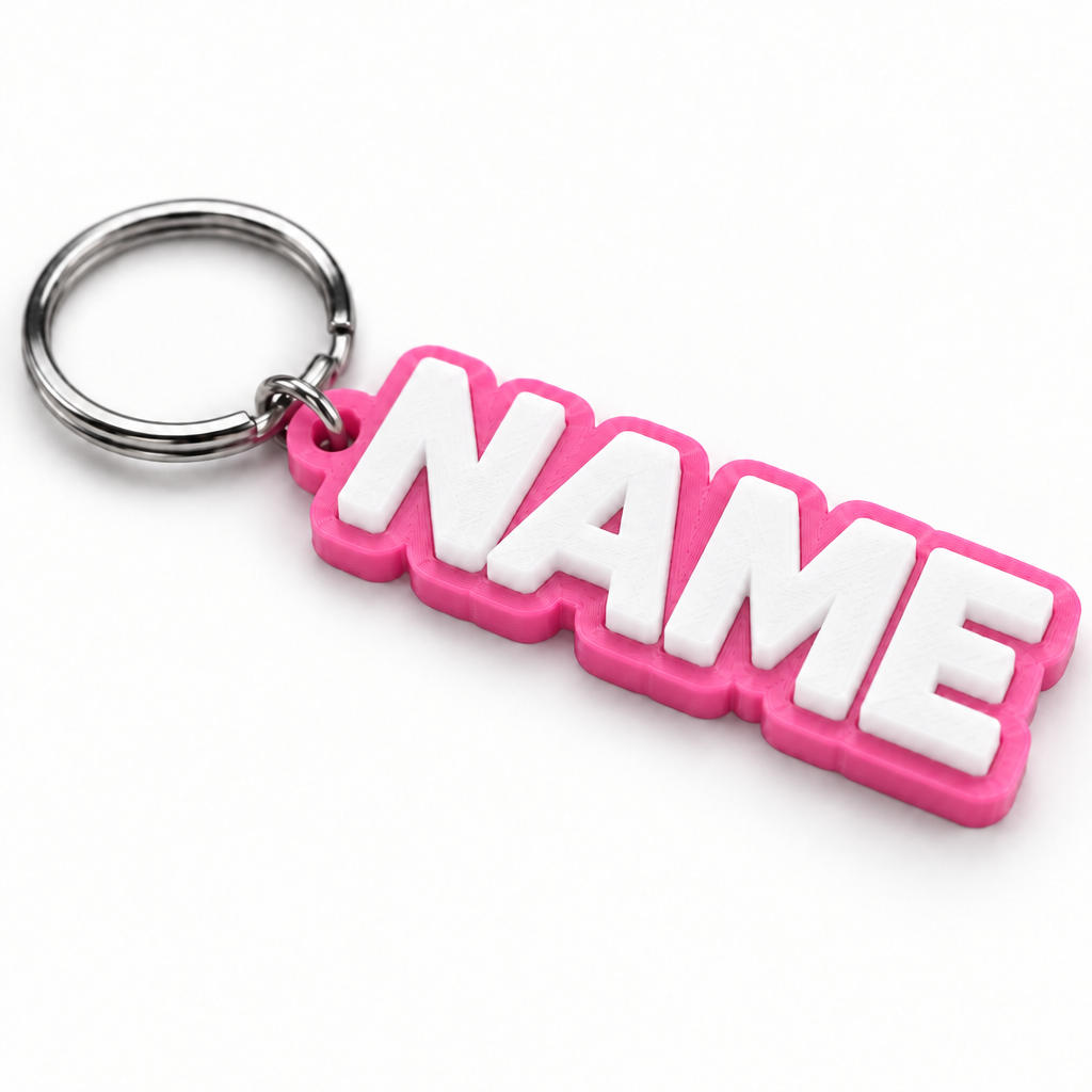Custom 3D Printed Keychain