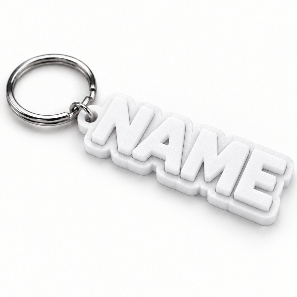 Custom 3D Printed Keychain